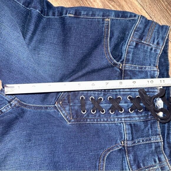 FREE People CRVY High Rise Lace Up Skinny Jeans sz 27 - Picture 6 of 14